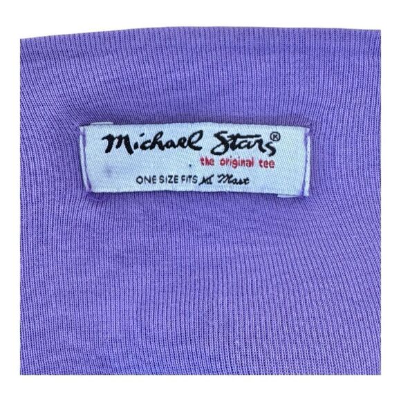 Michael Stars Purple Ruffle Tank Top SZ ONE SIZE FITS MOST - Picture 9 of 11